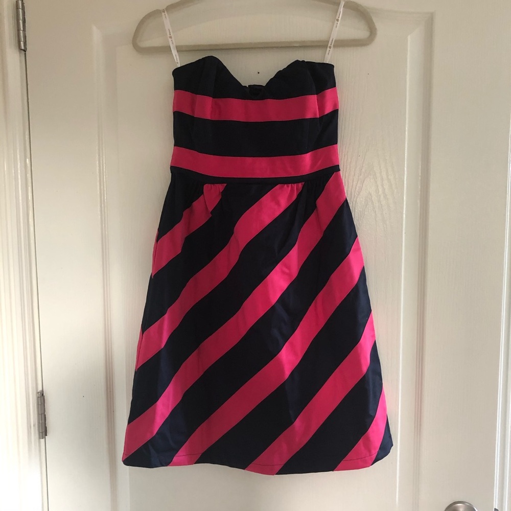 NWT Julie Brown striped cocktail dress sz P